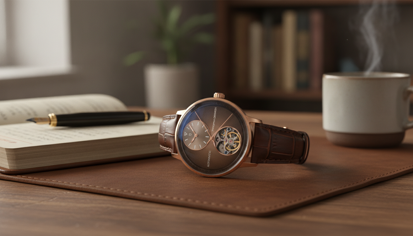 Everyday Men’s Automatic Watch: Sapphire + Leather