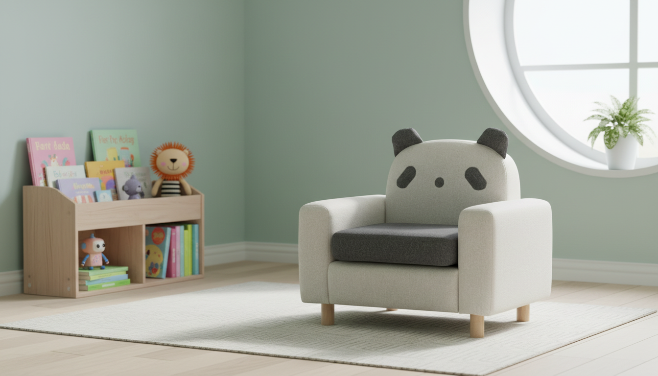 Panda Kids Sofa Chair for Cozy Reading & Quiet Time