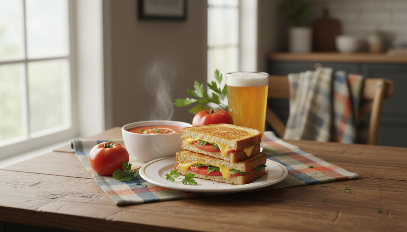 Perfect Grilled Cheese + Tomato Soup (Crisp & Cozy)