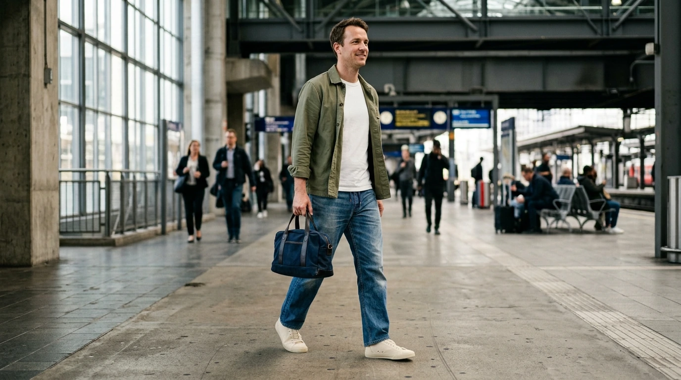 Levi’s Men’s Blue Slip-On Jeans: Worn-In Comfort