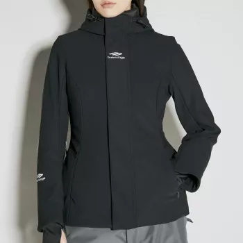 Balenciaga Quilted Down Jacket: High Collar, Adjustable Fit