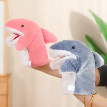 Shark Plush Hand Puppet: Soft Storytime & Pretend Play
